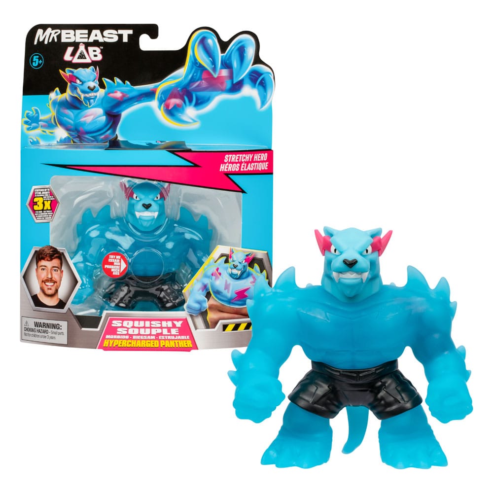 Mr. Beast Lab Goo Jit Zu figurine extensible Hypercharged Panther 11 cm