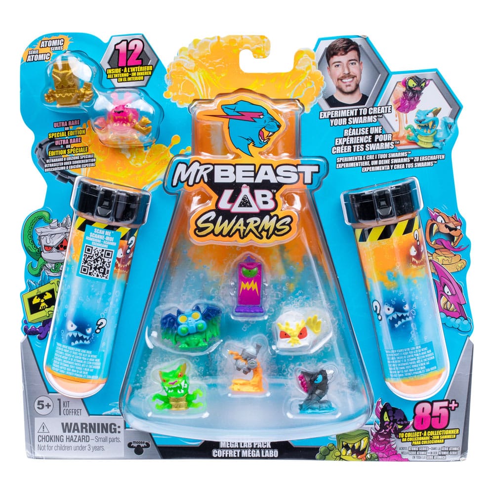 Mr. Beast Lab Swarms assortiment pack 12 figurines Mega Lab 4 3 cm (4)