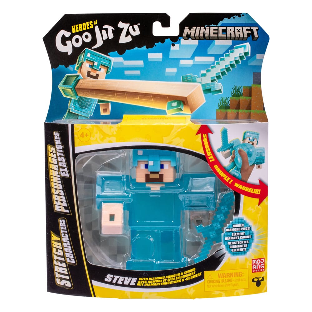 Minecraft Heroes of Goo Jit Zu Meteor Madness figurine extensible Steve 12 cm