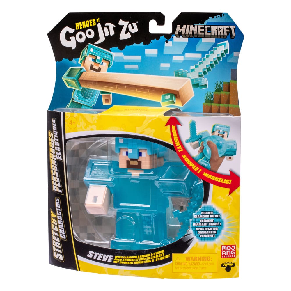 Minecraft Heroes of Goo Jit Zu Meteor Madness figurine extensible Steve 12 cm
