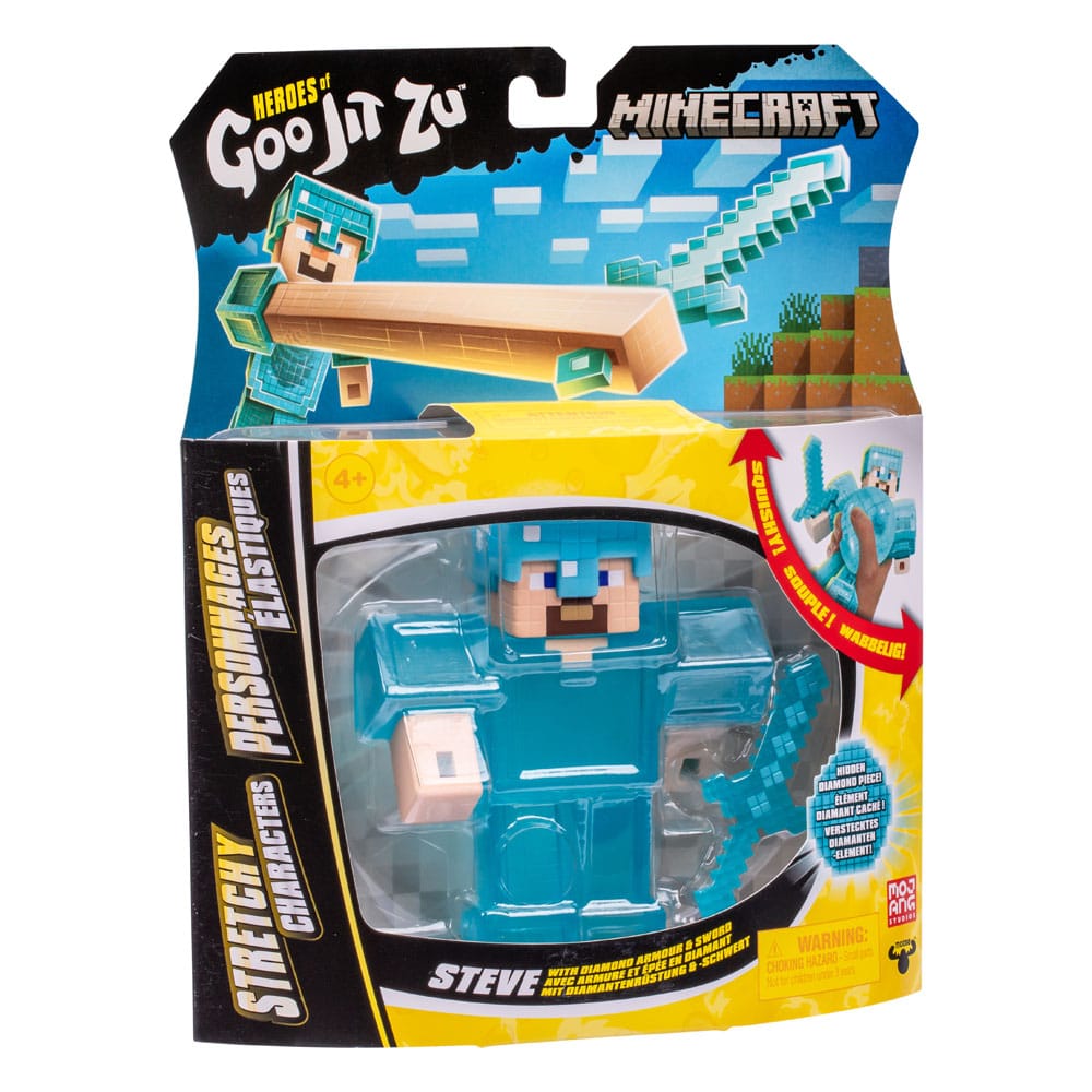 Minecraft Heroes of Goo Jit Zu Meteor Madness figurine extensible Steve 12 cm