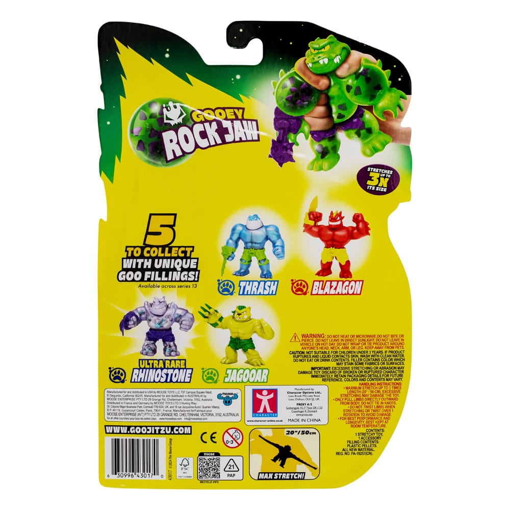 Heroes of Goo Jit Zu Meteor Madness figurine extensible Rock Jaw 12 cm
