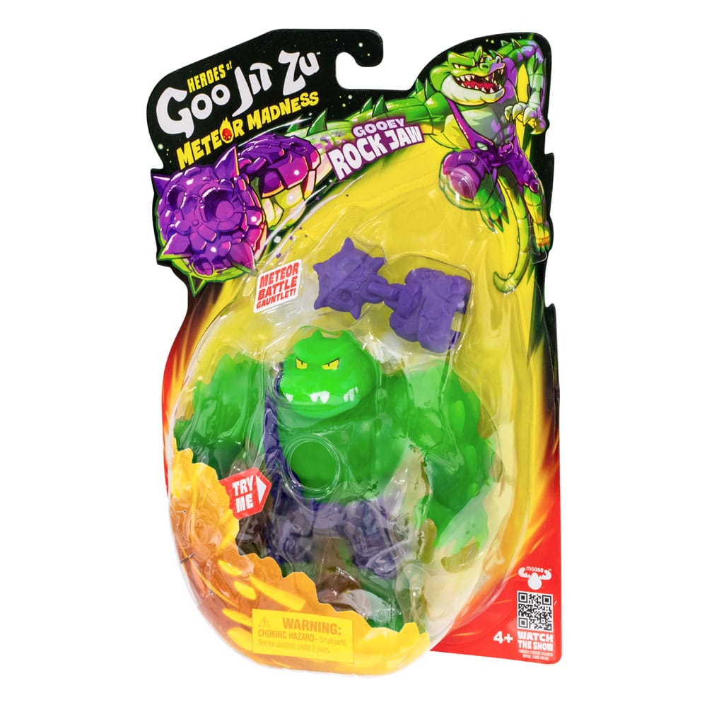 Heroes of Goo Jit Zu Meteor Madness figurine extensible Rock Jaw 12 cm