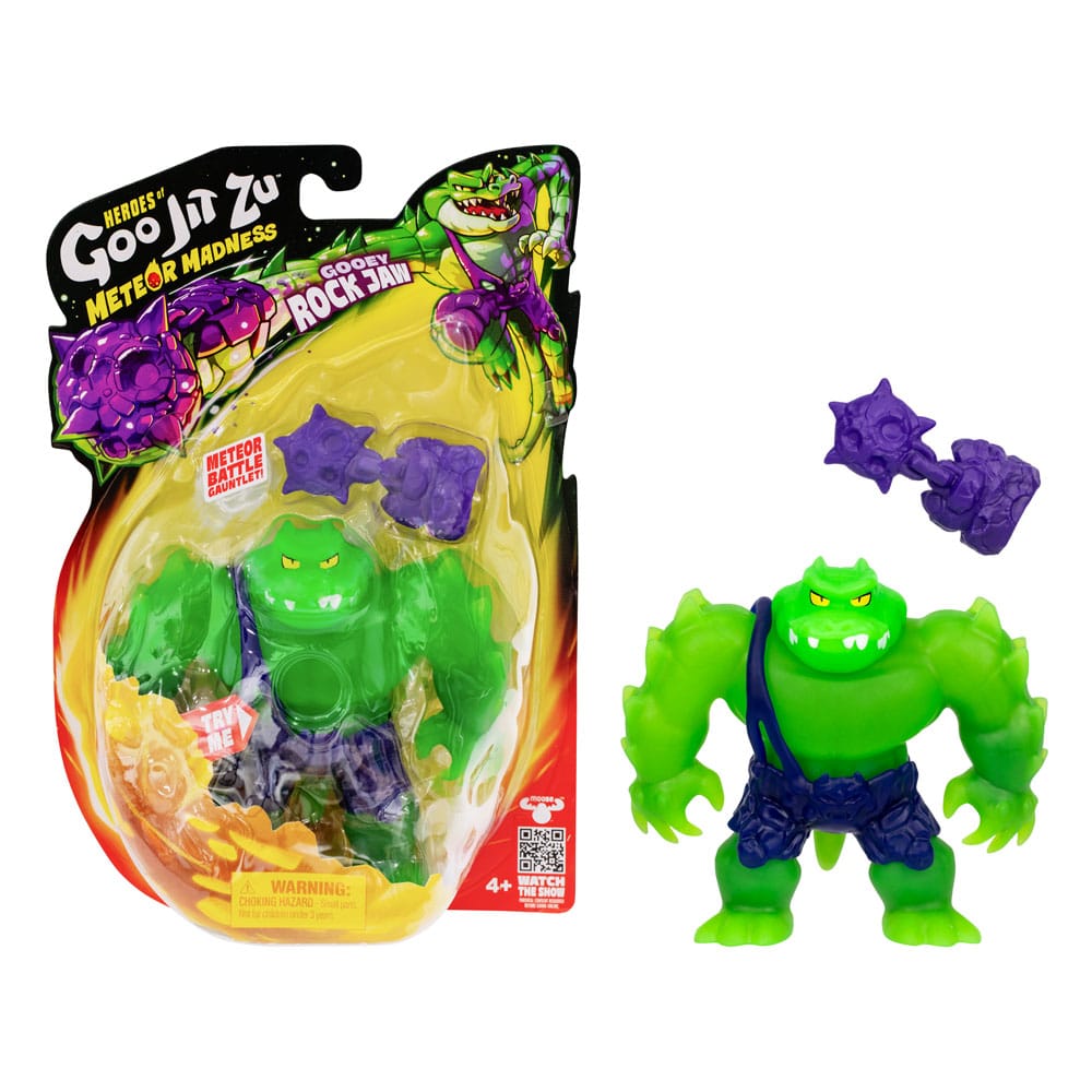 Heroes of Goo Jit Zu Meteor Madness figurine extensible Rock Jaw 12 cm