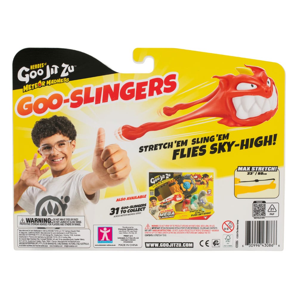 Heroes of Goo Jit Zu Meteor Madness pack 5 figurines extensible Goo Slingers Hyper Blast Slingers 5 cm