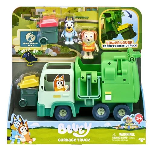 Bluey véhicule camion poubelle