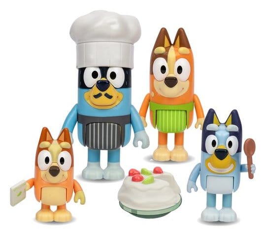 Bluey Lets Play figurines 4-pack Chef Pavlova