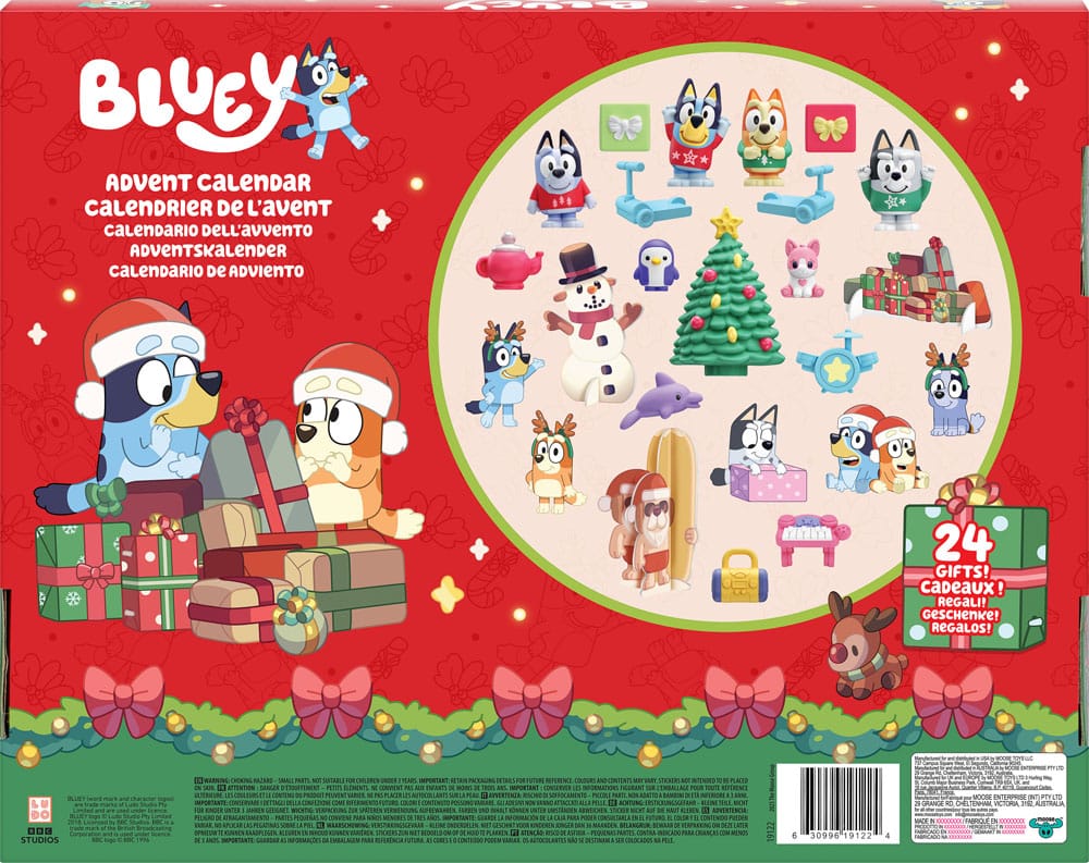 Bluey calendrier de l'avent Mini-Figurines