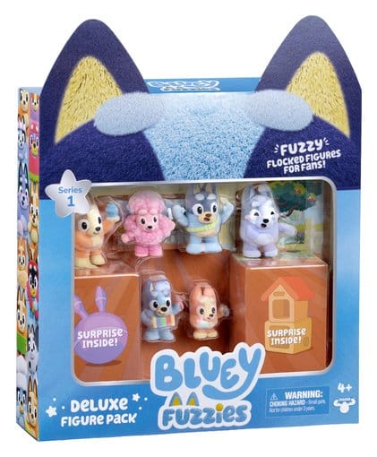 Bluey Fuzzies pack de figurines deluxe