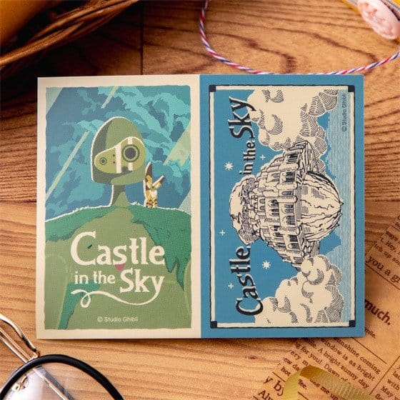 Le Château dans le ciel autocollants Robot & Castle Laputa Retro