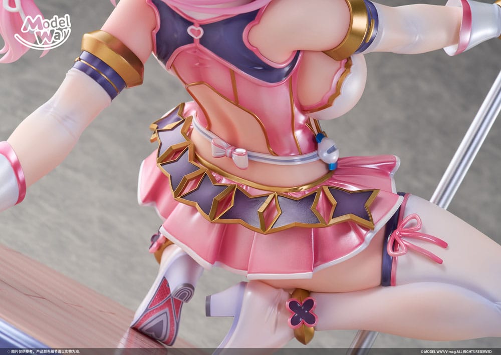Pet angel cheerly pink statuette PVC 1/4 Momoka Sakuraba 31 cm