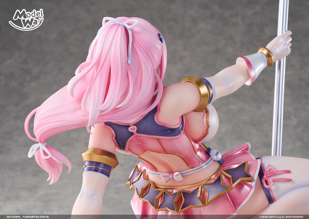 Pet angel cheerly pink statuette PVC 1/4 Momoka Sakuraba 31 cm