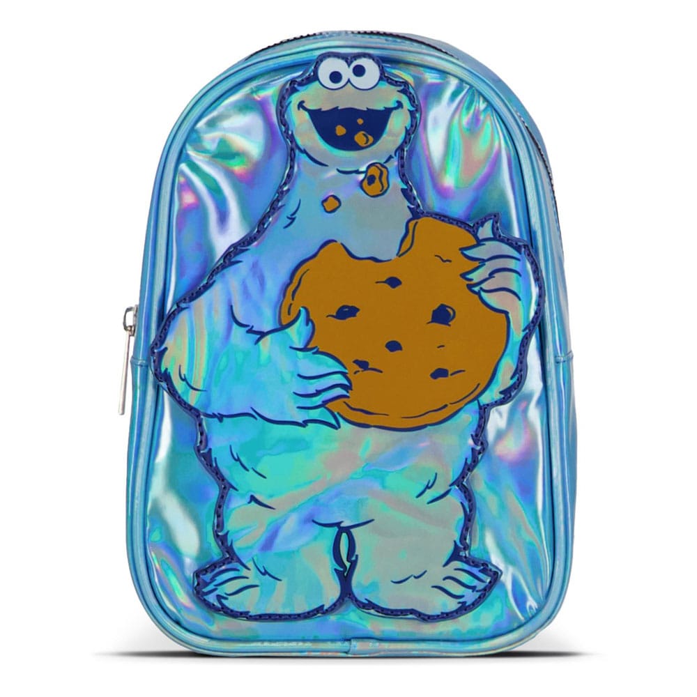 1, Rue Sésame mini sac à dos Cookie Monster Shiny