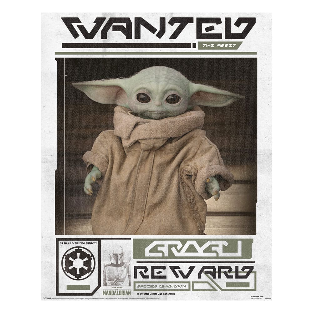 Star Wars: The Mandalorian posters Grogu Wanted 40 x 50 cm (4)