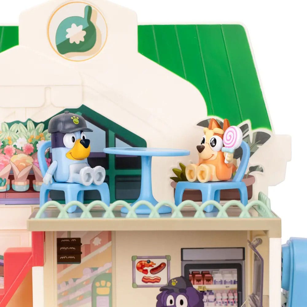 Bluey Set de jeu mini-figurines Bluey Let's Play Chef Supermarché
