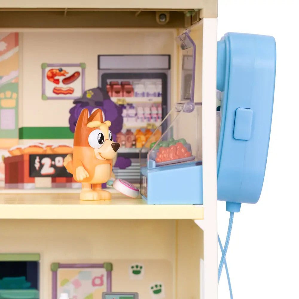 Bluey Set de jeu mini-figurines Bluey Let's Play Chef Supermarché
