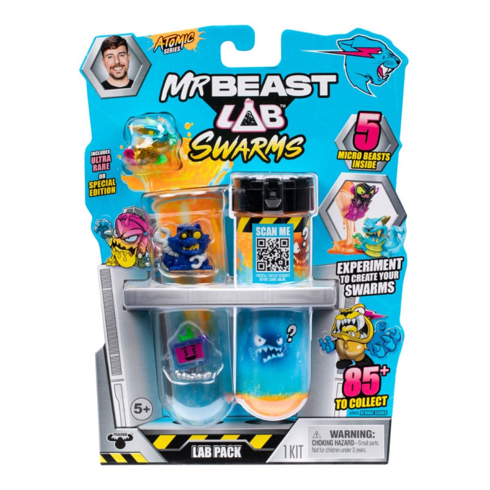 Mr. Beast Lab Swarms Series 2 mini-figurines Pack de 5 Atomic Series 2,5 cm