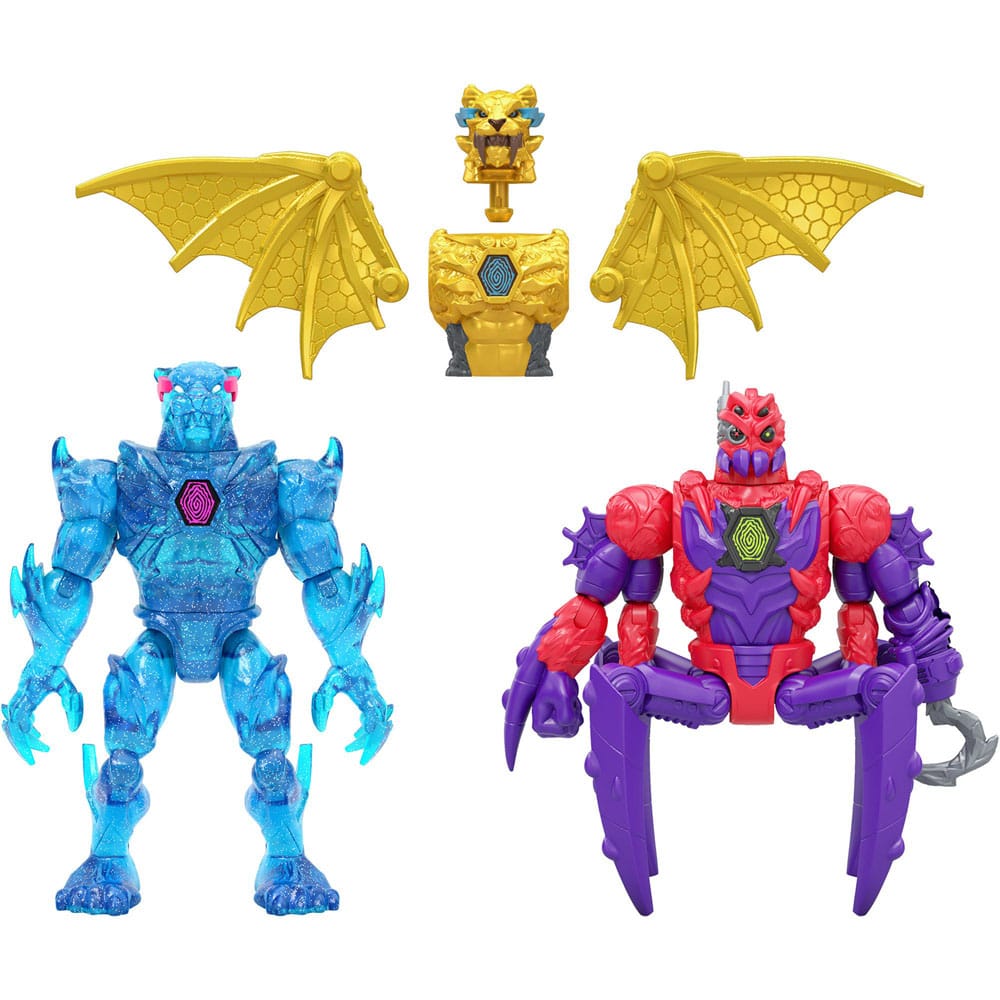 Mr. Beast Lab Hybrids Series 2 mini-figurines Pack de 2 Spider vs Energy Panther 11 cm