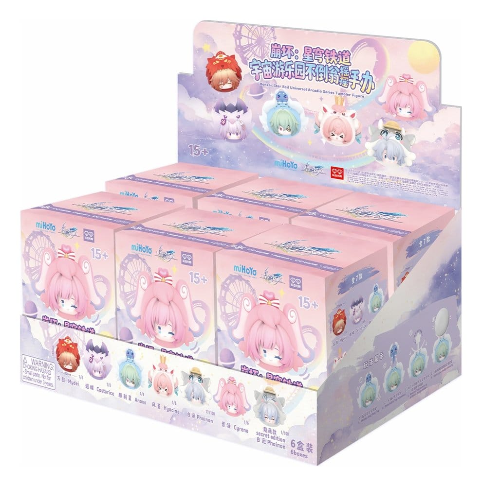 Honkai: Star Rail Blind Box présentoir figurines mini PVC Cosmic Amusement Park Wobble Doll (6)