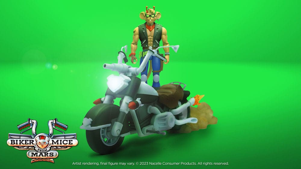 Les Motards de l'espace véhicule Throttle's Martian Monster Bike 23 cm