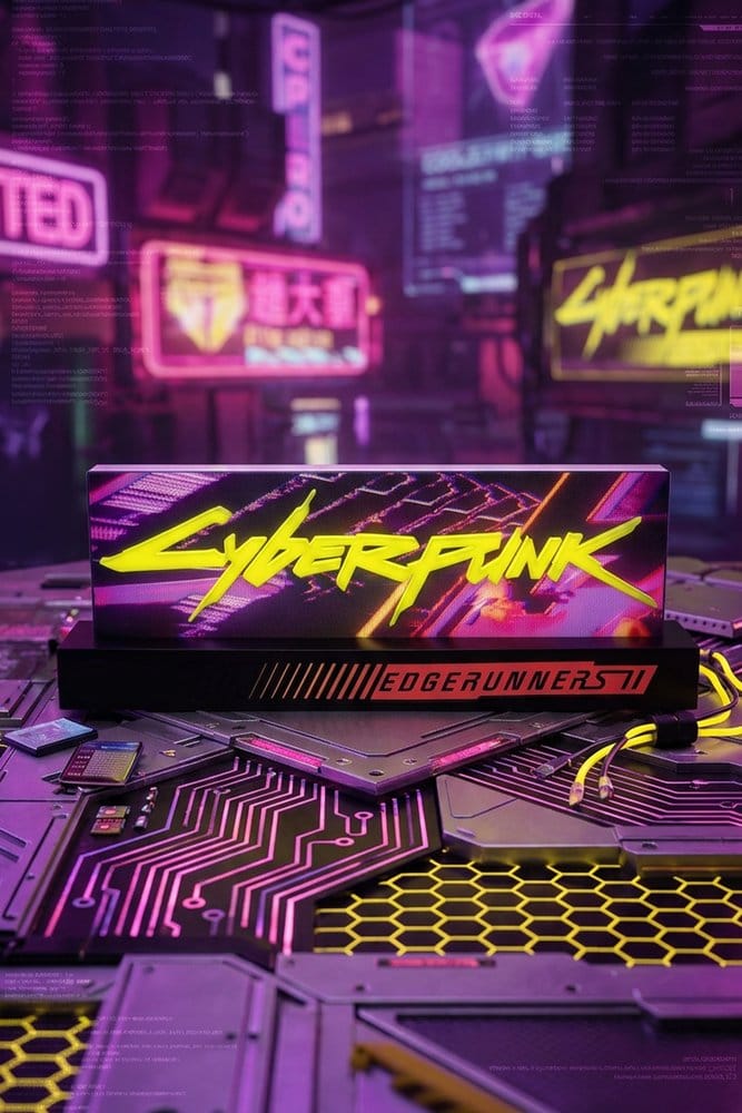 Cyberpunk: Edgerunners Lampe Logo Edgerunner 2 8 cm