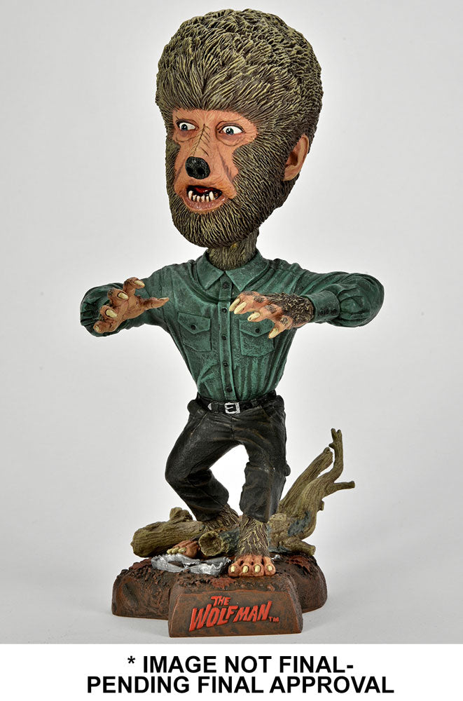 Universal Monsters Head Knocker Wolf Man 20 cm
