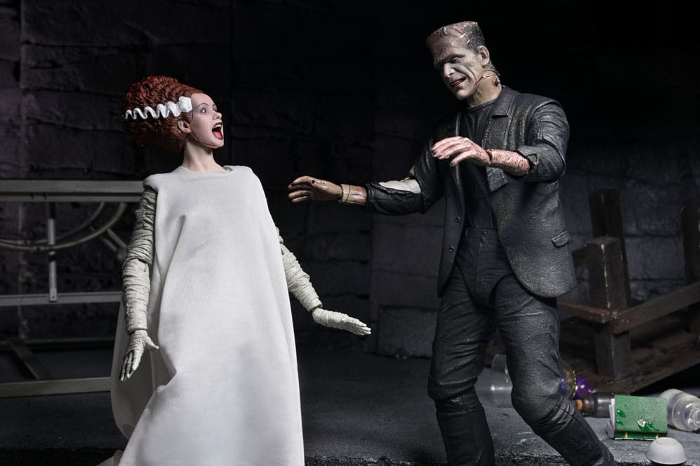 Universal Monsters 2 pack figurines Bride of Frankenstein 90th Anniversary The Monster & His Mate 18 cm