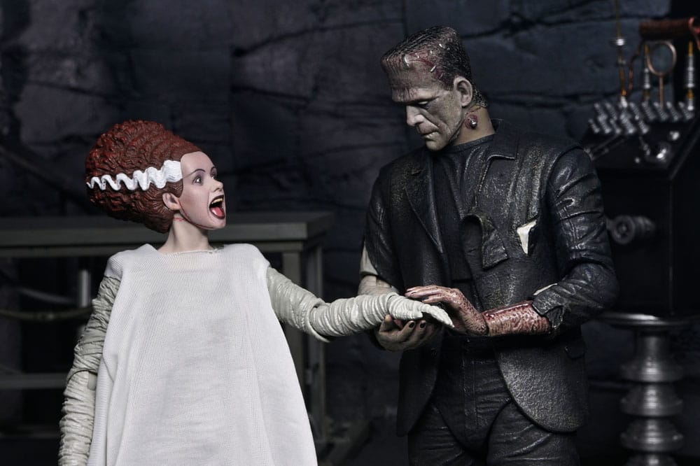 Universal Monsters 2 pack figurines Bride of Frankenstein 90th Anniversary The Monster & His Mate 18 cm