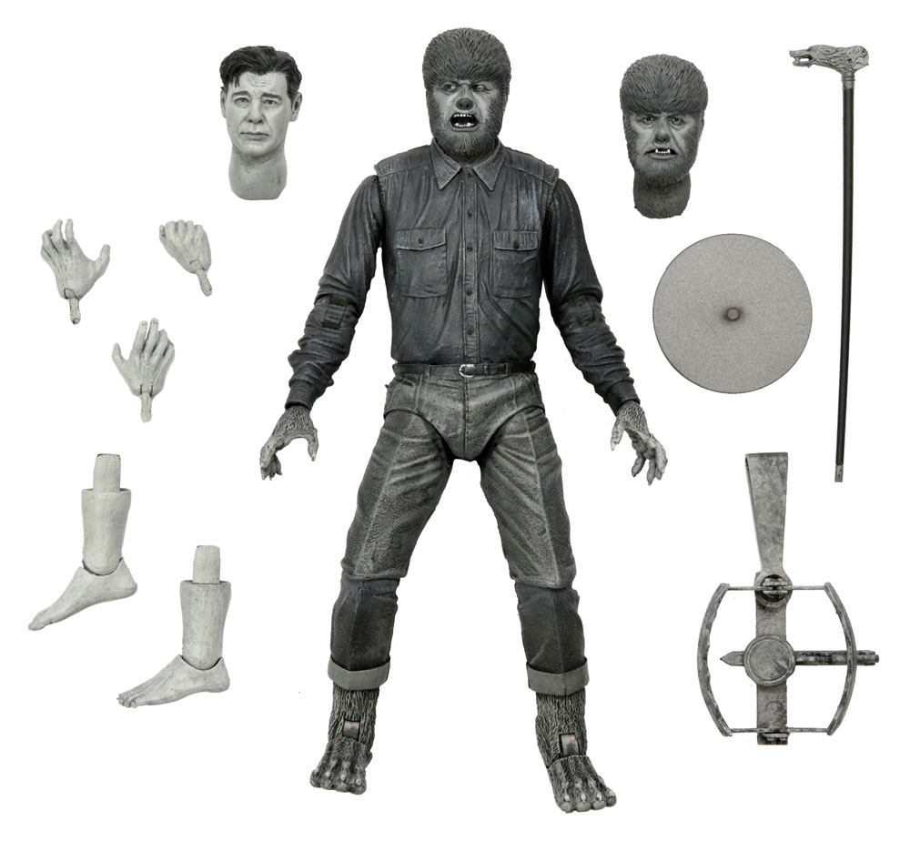 Universal Monsters figurine Ultimate The Wolf Man (Black & White) 18 cm