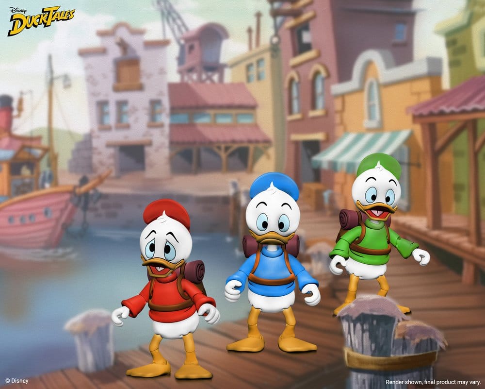 DuckTales Ultimate figurines pack de 3 Huey, Dewey, and Louie 18 cm