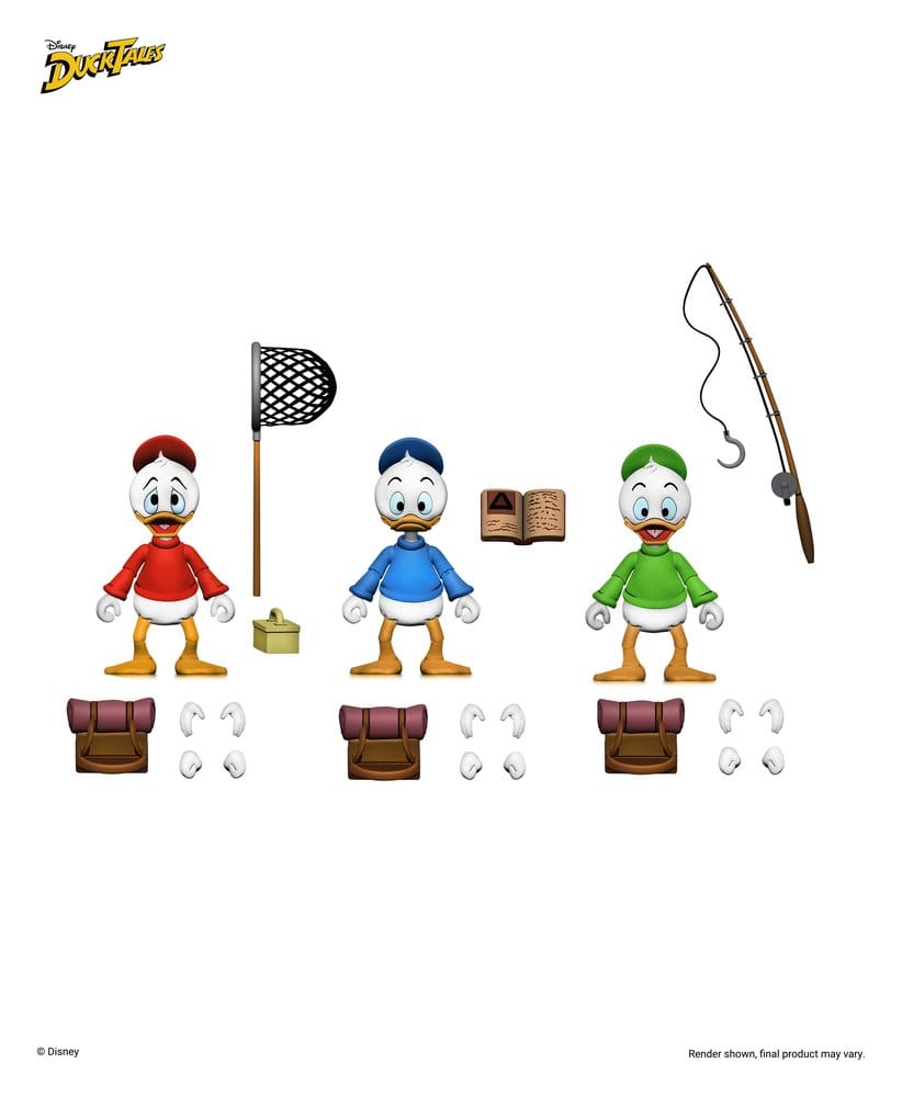 DuckTales Ultimate figurines pack de 3 Huey, Dewey, and Louie 18 cm