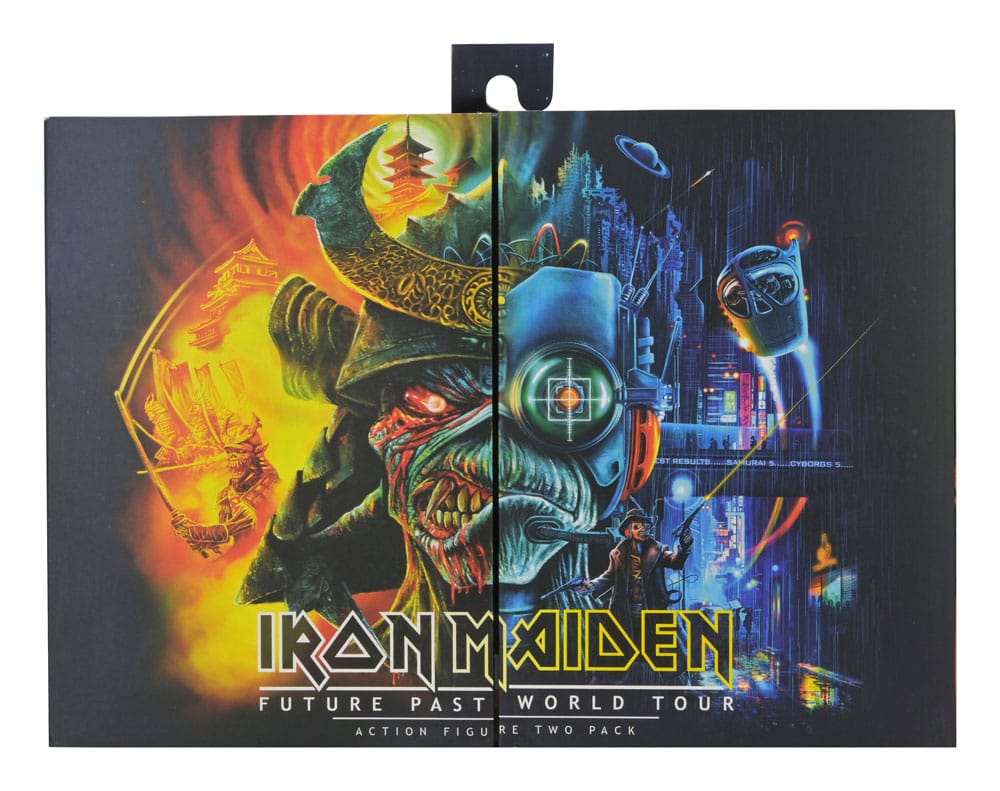 Iron Maiden Future Past World Tour Ultimate figurines pack 2 Senjutsu Eddie and Somewhere in Time Eddie 18 cm