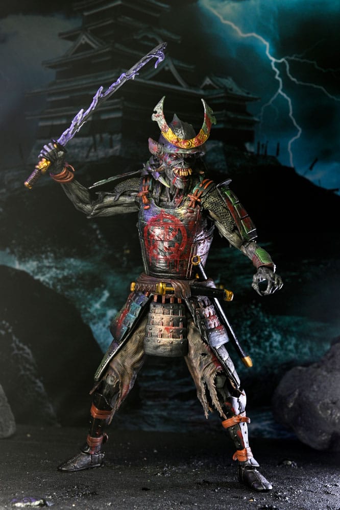 Iron Maiden Future Past World Tour Ultimate figurines pack 2 Senjutsu Eddie and Somewhere in Time Eddie 18 cm