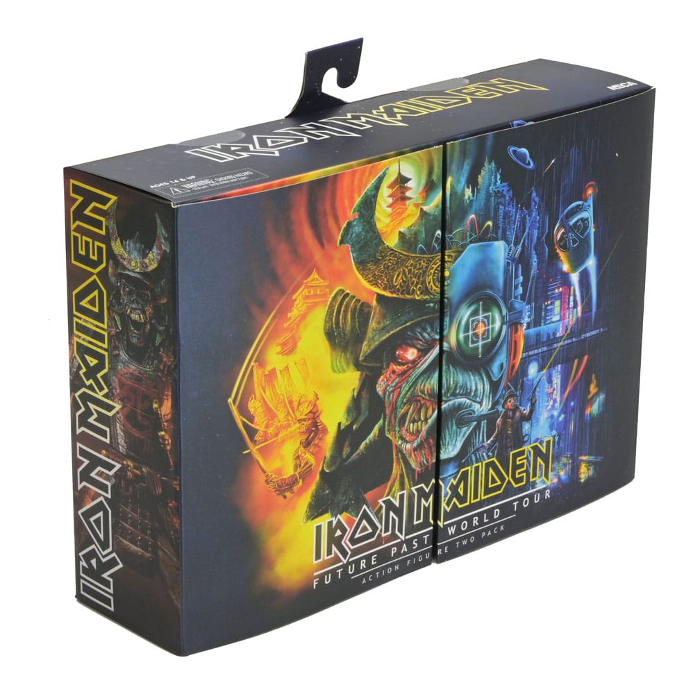 Iron Maiden Future Past World Tour Ultimate figurines pack 2 Senjutsu Eddie and Somewhere in Time Eddie 18 cm