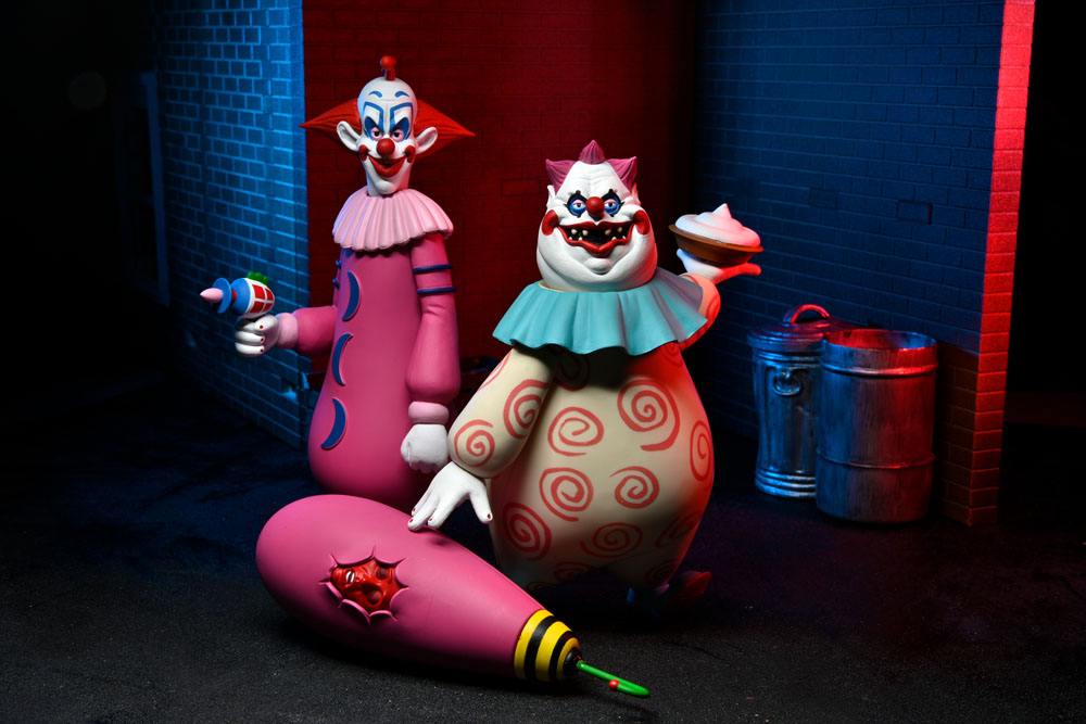 Killer Klowns from Outer Space pack 2 figurines Toony Terrors Slim & Chubby 15 cm