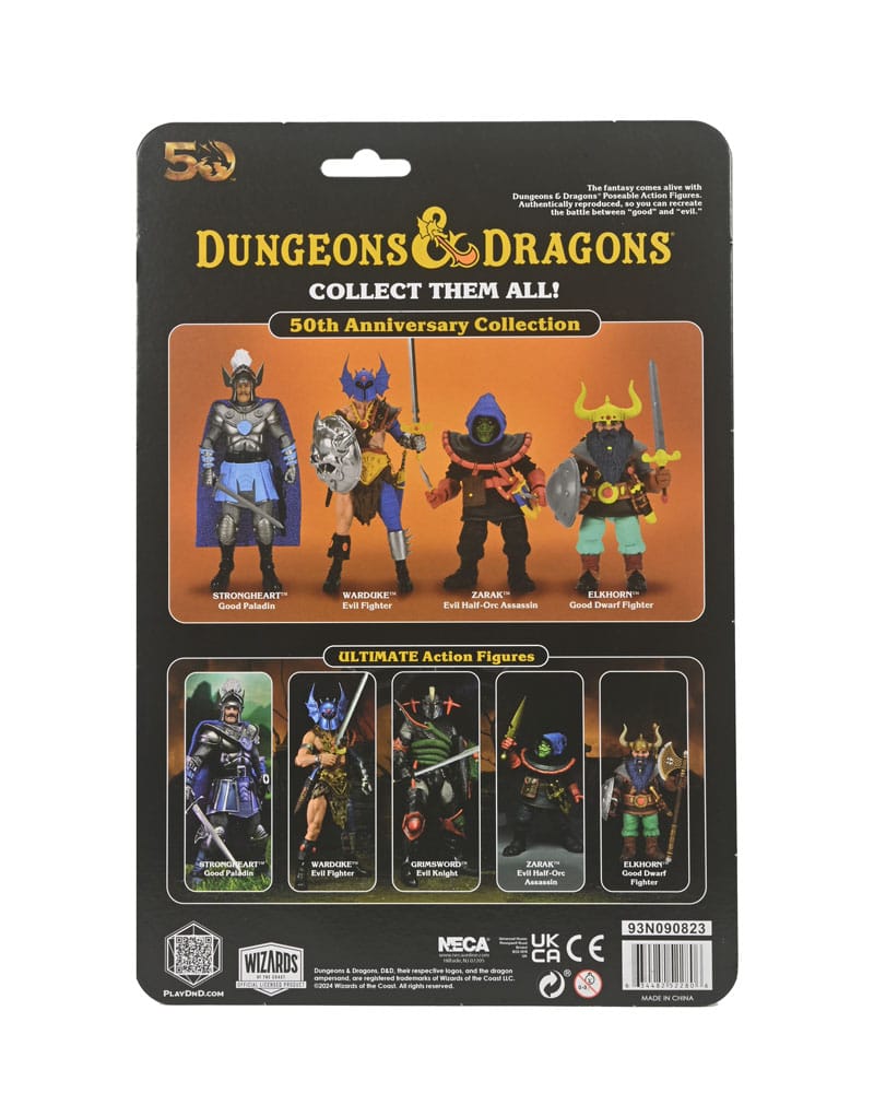 Dungeons & Dragons figurine 50th Anniversary Warduke on Blister Card 18 cm