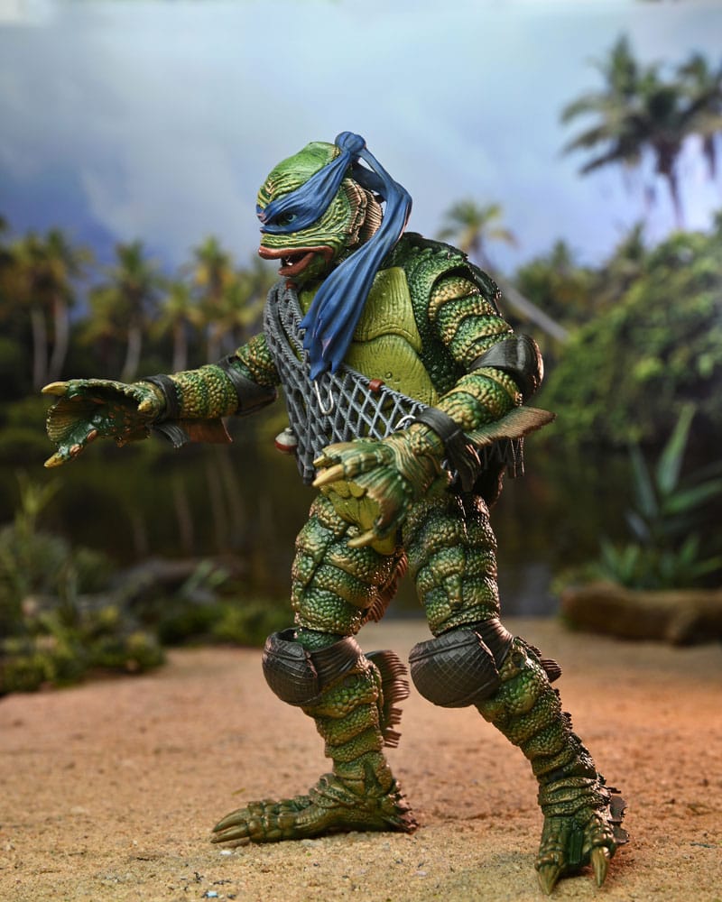Universal Monsters/Teenage Mutant Ninja Turtles figurine Leonardo as the Creature 18 cm