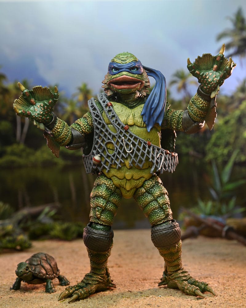 Universal Monsters/Teenage Mutant Ninja Turtles figurine Leonardo as the Creature 18 cm