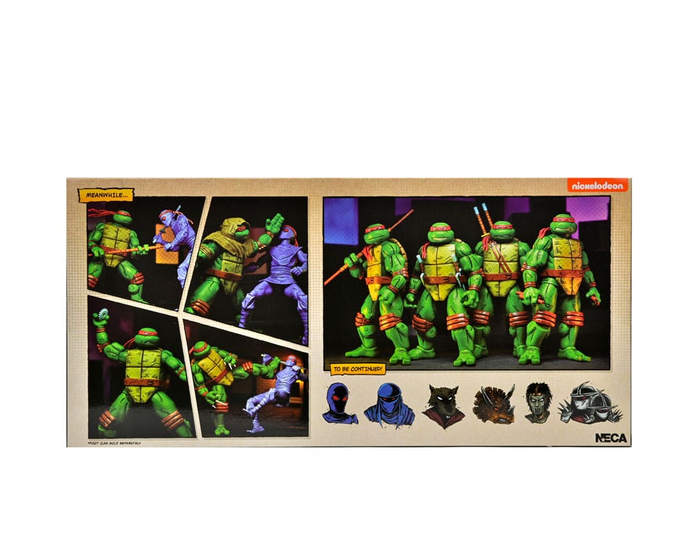 Teenage Mutant Ninja Turtles (Mirage Comics) pack 4 figurines Leonardo, Raphael, Michelangelo, Donatello 18 cm