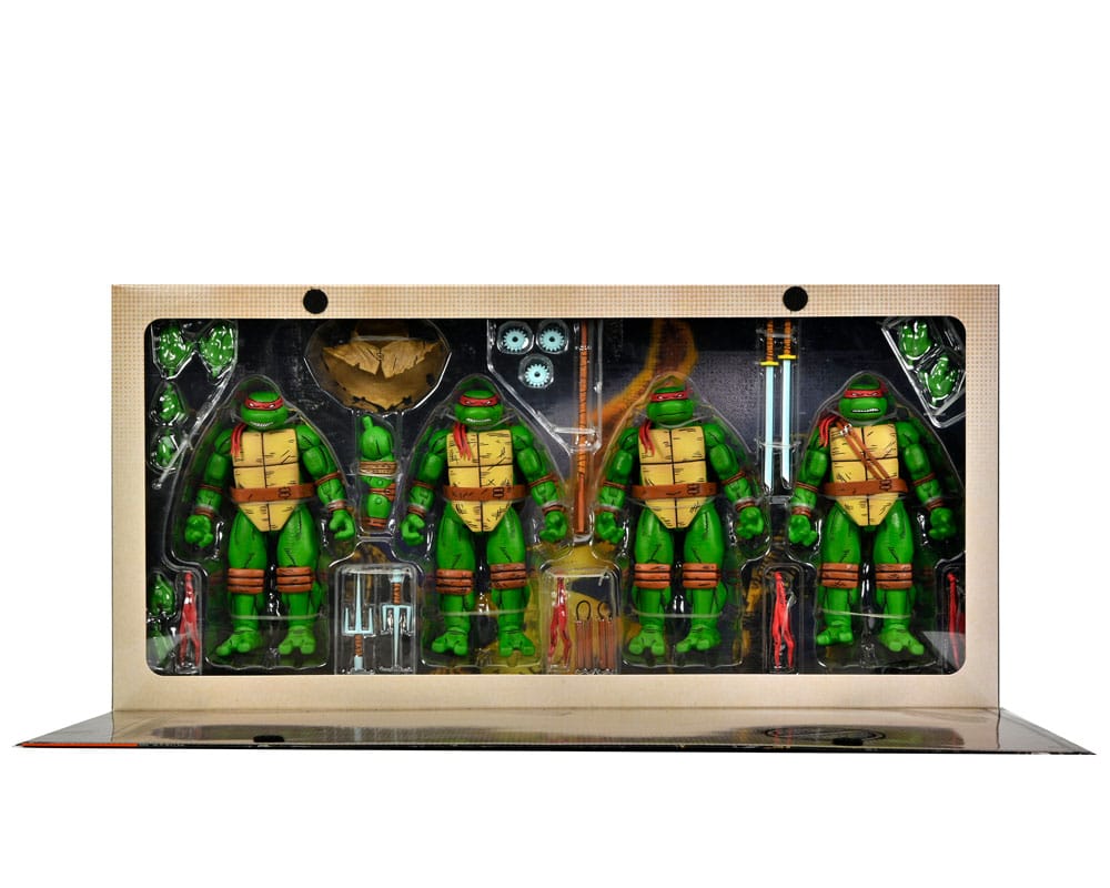 Teenage Mutant Ninja Turtles (Mirage Comics) pack 4 figurines Leonardo, Raphael, Michelangelo, Donatello 18 cm
