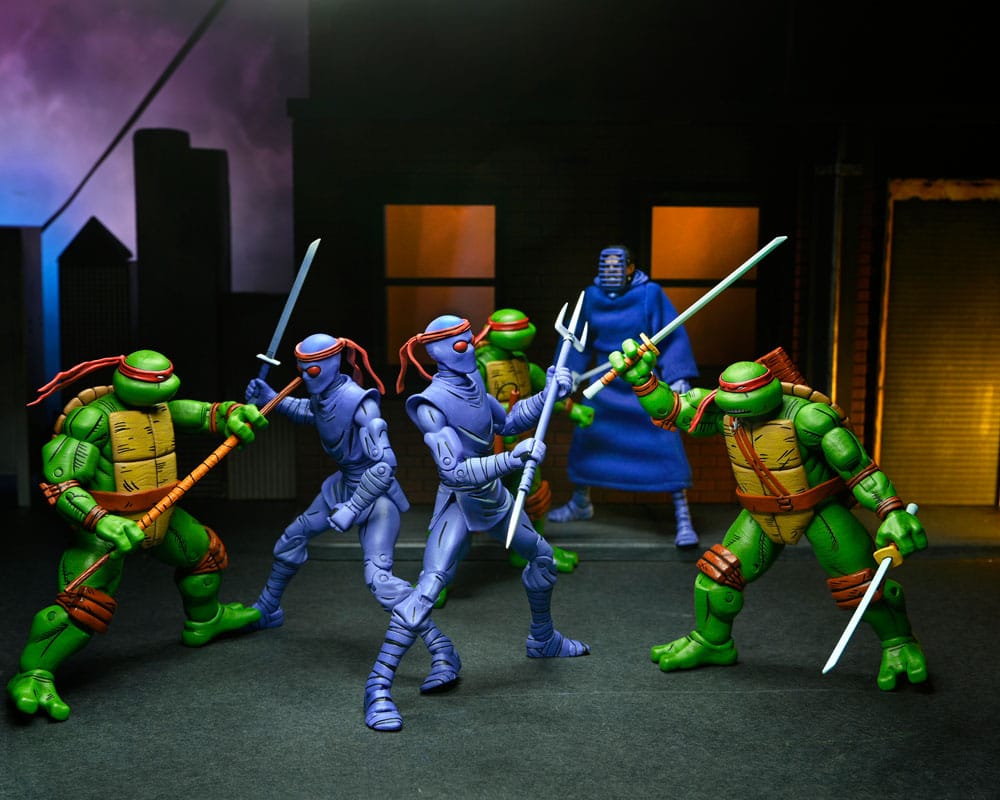 Teenage Mutant Ninja Turtles (Mirage Comics) pack 4 figurines Leonardo, Raphael, Michelangelo, Donatello 18 cm