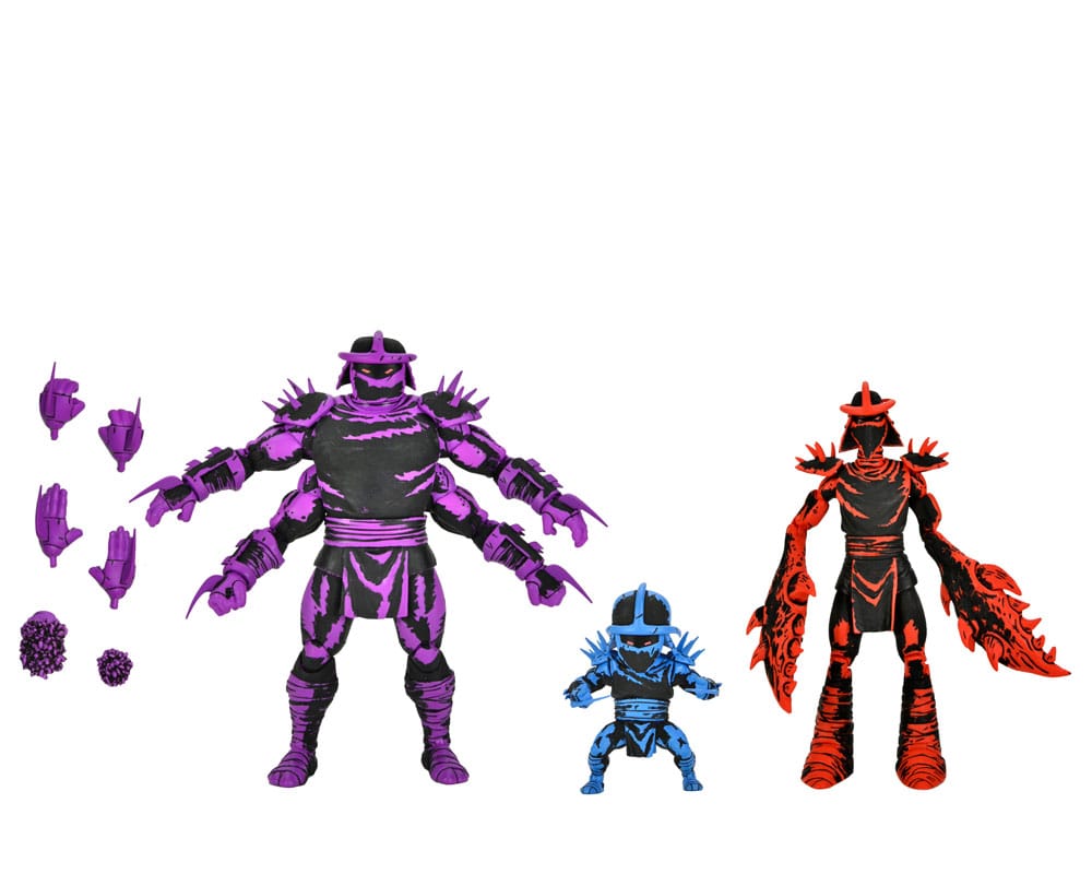 Teenage Mutant Ninja Turtles (Mirage Comics) figurines Shredder Clones Box Set 18 cm