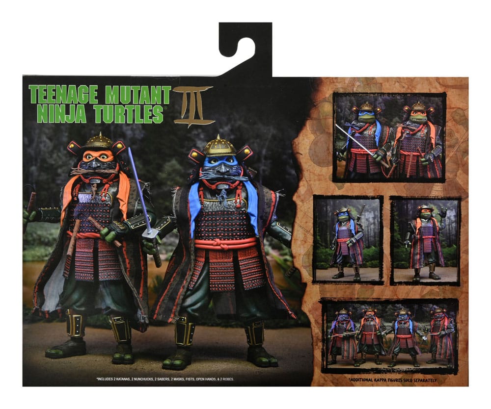 Les Tortues Ninja 3 2-Pack figurines Leonardo & Michelangelo 18 cm