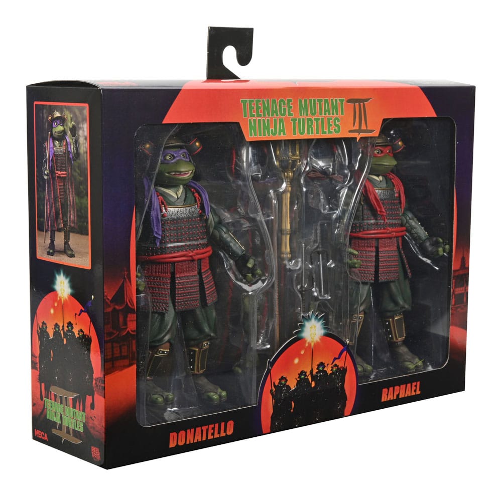 Les Tortues Ninja 3 2-Pack figurines Donatello & Raphael 18 cm