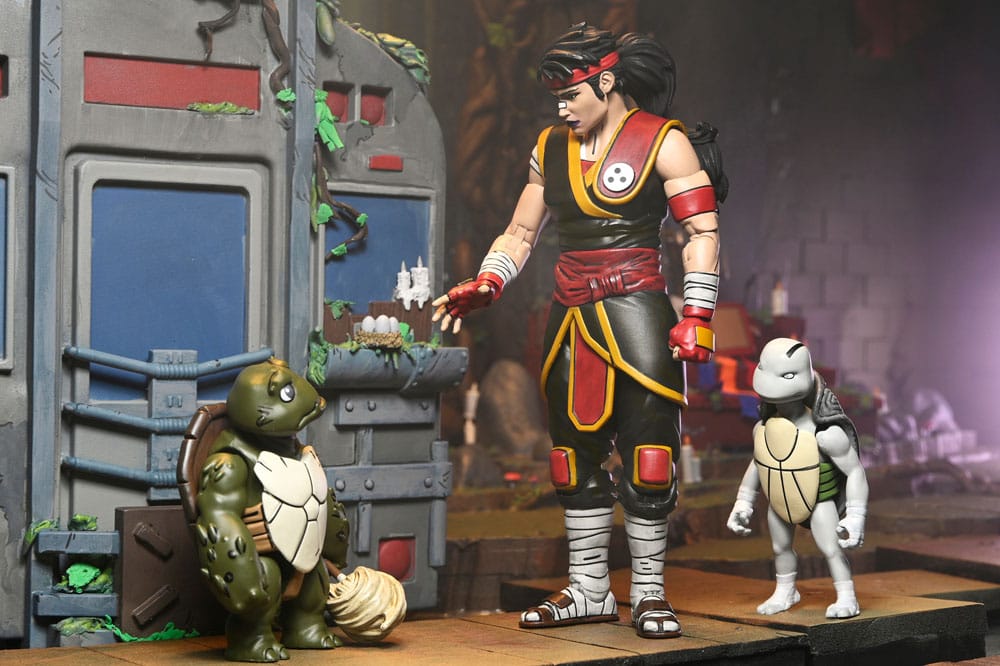 Teenage Mutant Ninja Turtles: The Last Ronin figurine Handyman Ultimate Casey Marie with Baby Odyn & Uno 17 cm