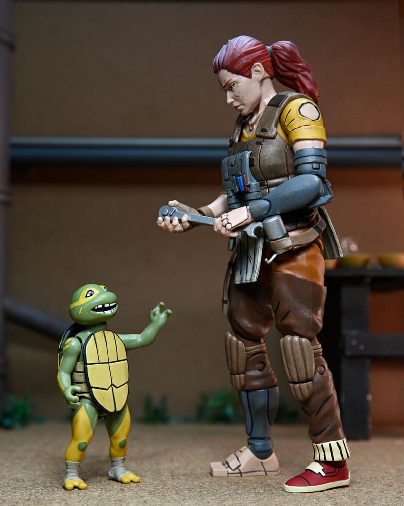 Tortues Ninja (The Last Ronin The Lost Years) figurine Synja Grammy April with Baby Yi & Moja 18 cm