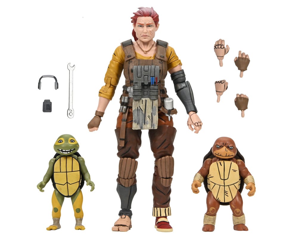 Tortues Ninja (The Last Ronin The Lost Years) figurine Synja Grammy April with Baby Yi & Moja 18 cm