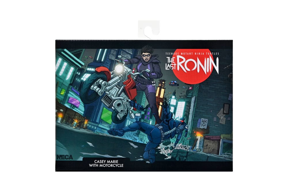 Tortues Ninja (The Last Ronin The Lost Years) figurine Casey Marie with Last Ronin Motorcycle 18 cm