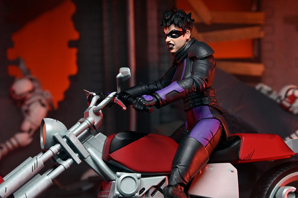 Tortues Ninja (The Last Ronin The Lost Years) figurine Casey Marie with Last Ronin Motorcycle 18 cm