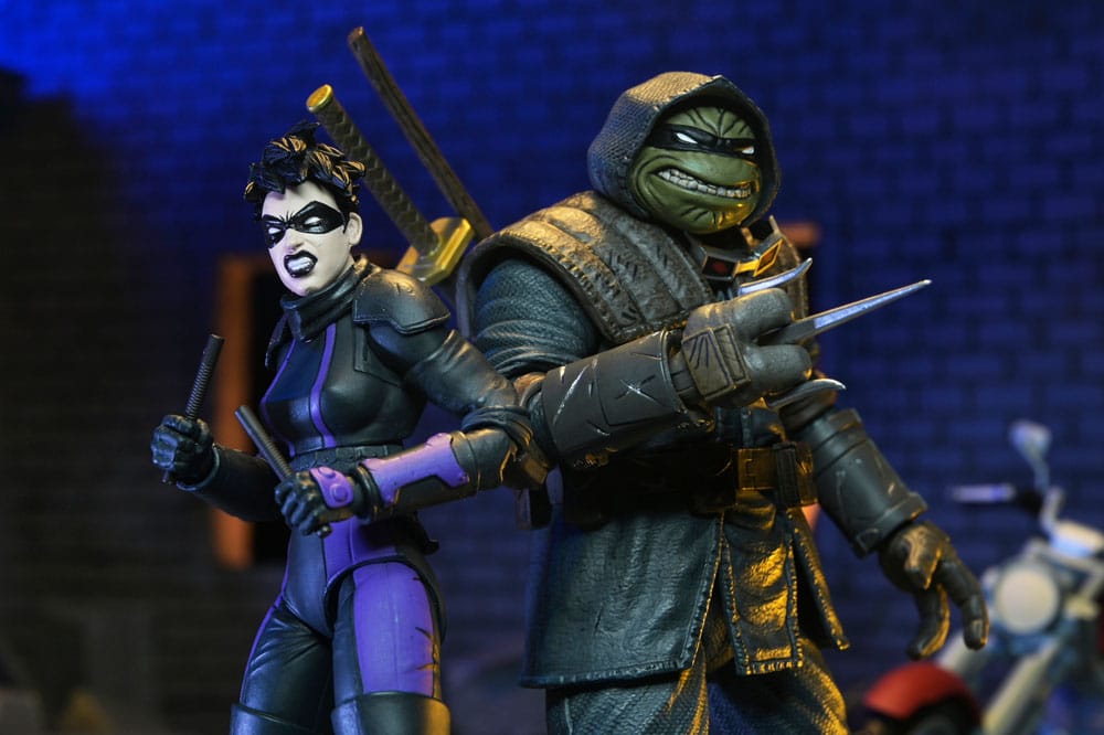 Tortues Ninja (The Last Ronin The Lost Years) figurine Casey Marie with Last Ronin Motorcycle 18 cm